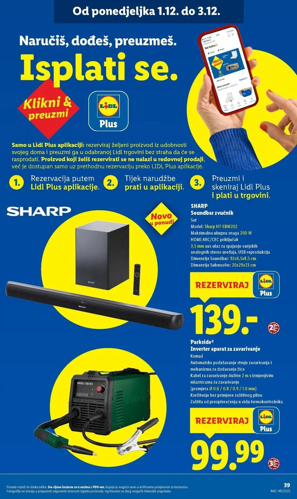 Katalog Lidl katalog do 07.12.2025 od 3. prosinca do 7. prosinca 2025. - Pregled Stranica 39