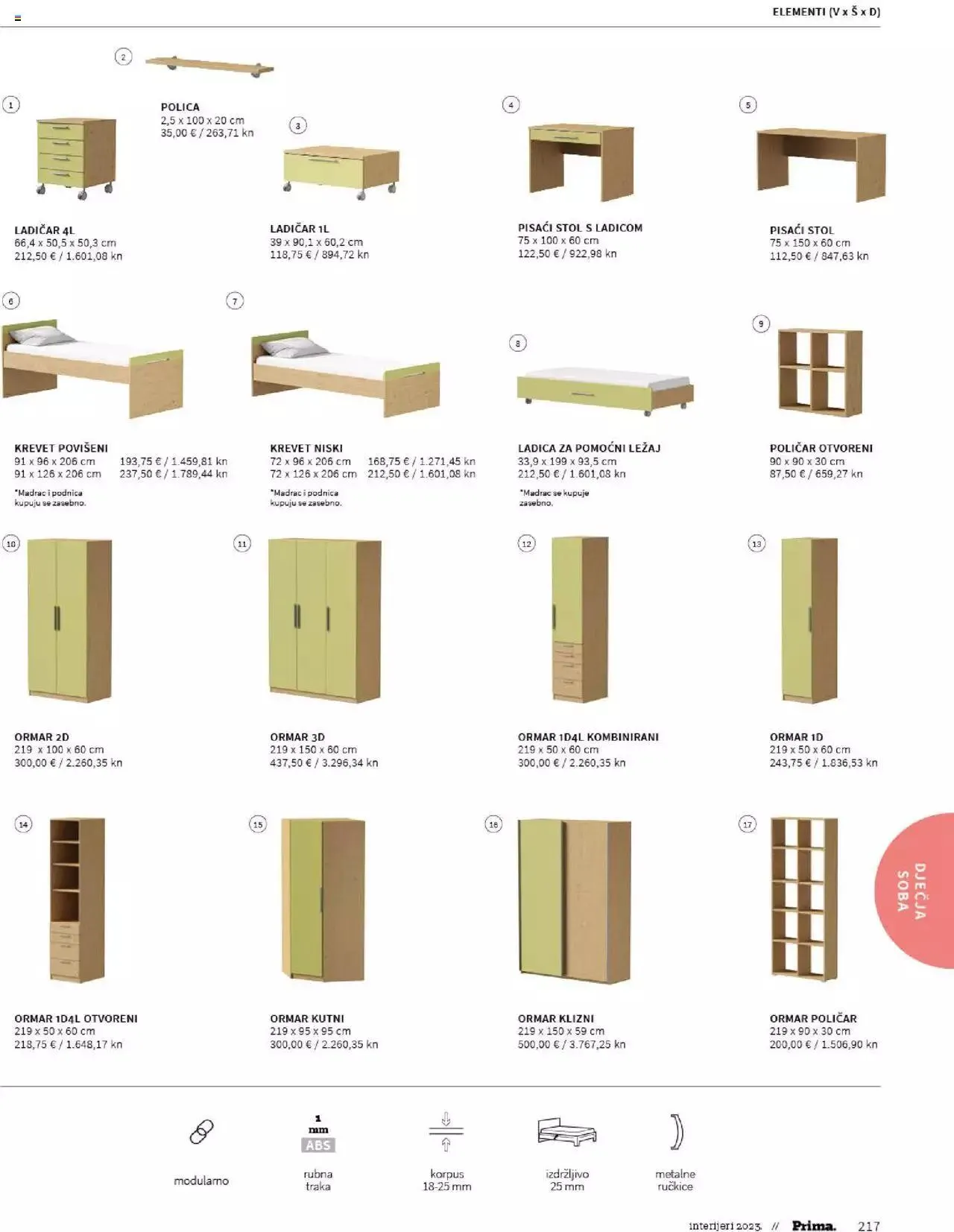 Katalog Katalog interijeri 2023 Prima od 20. veljače do 31. prosinca 2023. - Pregled Stranica 219