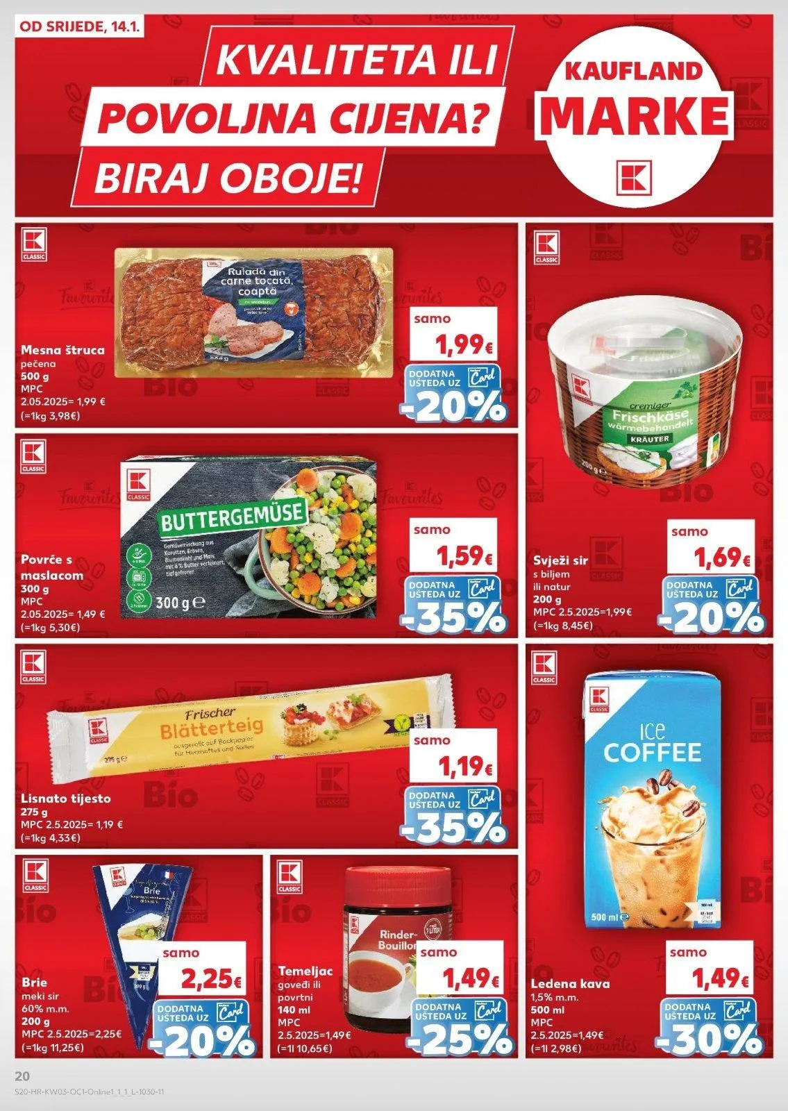 Katalog Kaufland katalog do 20.01.2026 od 14. siječnja do 20. siječnja 2026. - Pregled Stranica 20