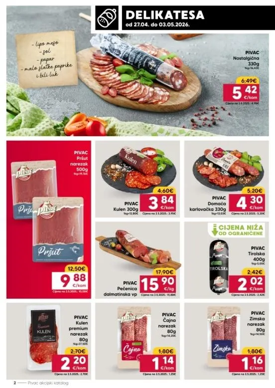 Katalog Pivac katalog do 03.05.2026 od 27. travnja do 3. svibnja 2026. - Pregled Stranica 2