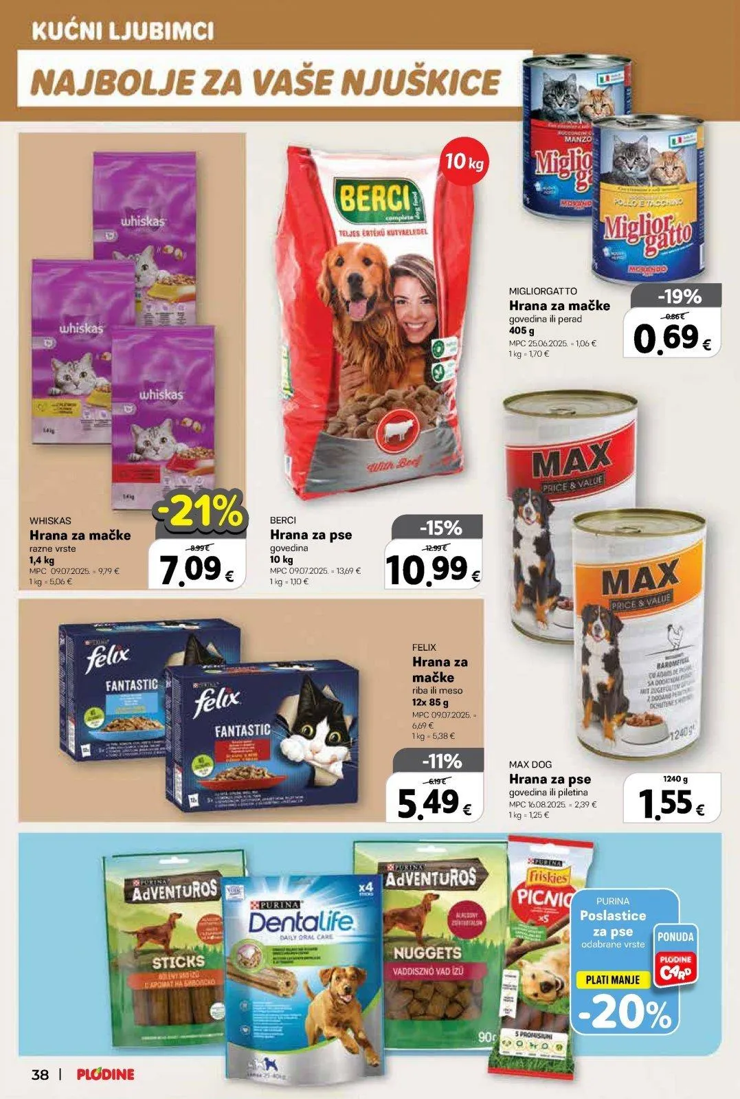 Katalog Plodine katalog do 10.03.2026 od 5. ožujka do 10. ožujka 2026. - Pregled Stranica 38