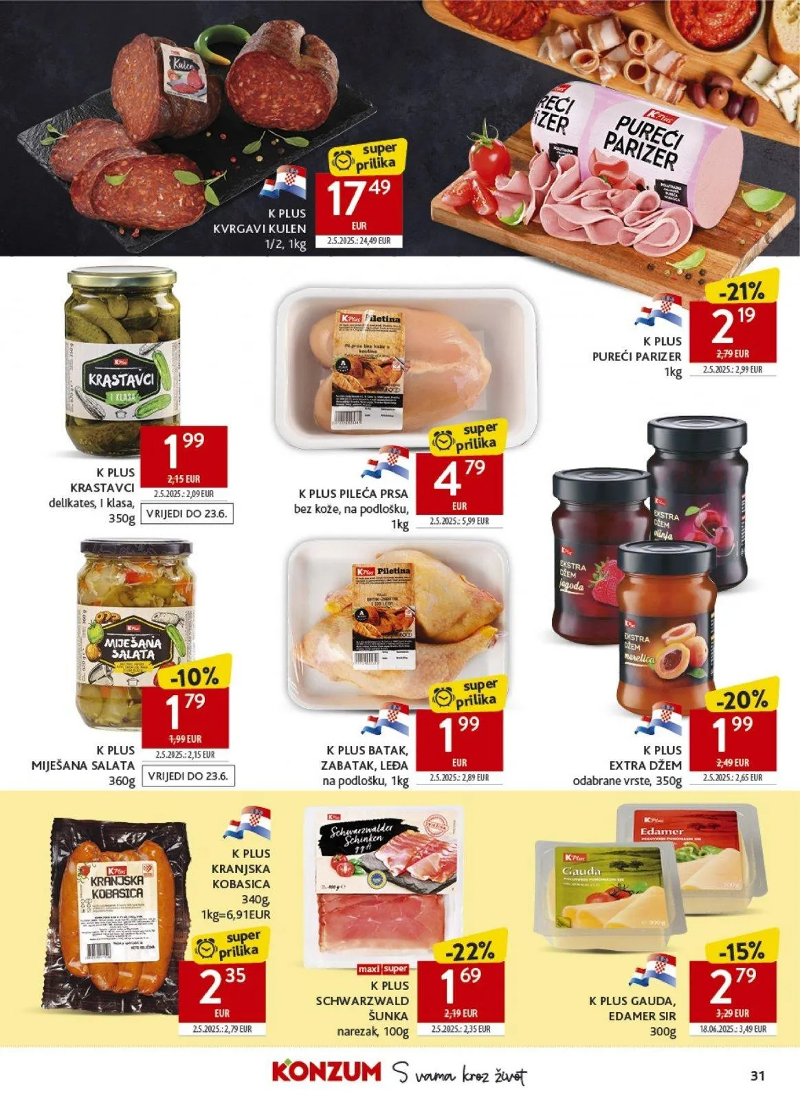 Katalog Konzum katalog do 16.06.2026 od 10. lipnja do 16. lipnja 2026. - Pregled Stranica 31