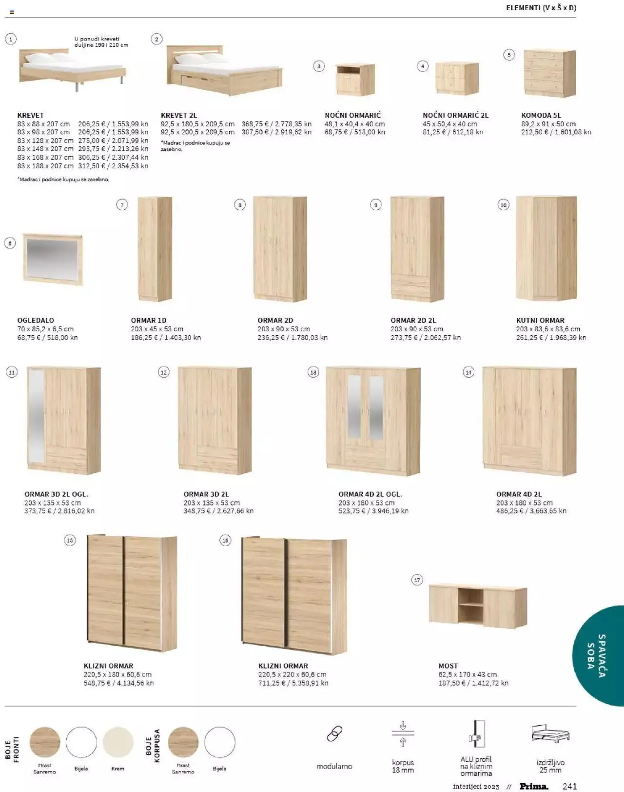 Katalog Katalog interijeri 2023 Prima od 20. veljače do 31. prosinca 2023. - Pregled Stranica 243