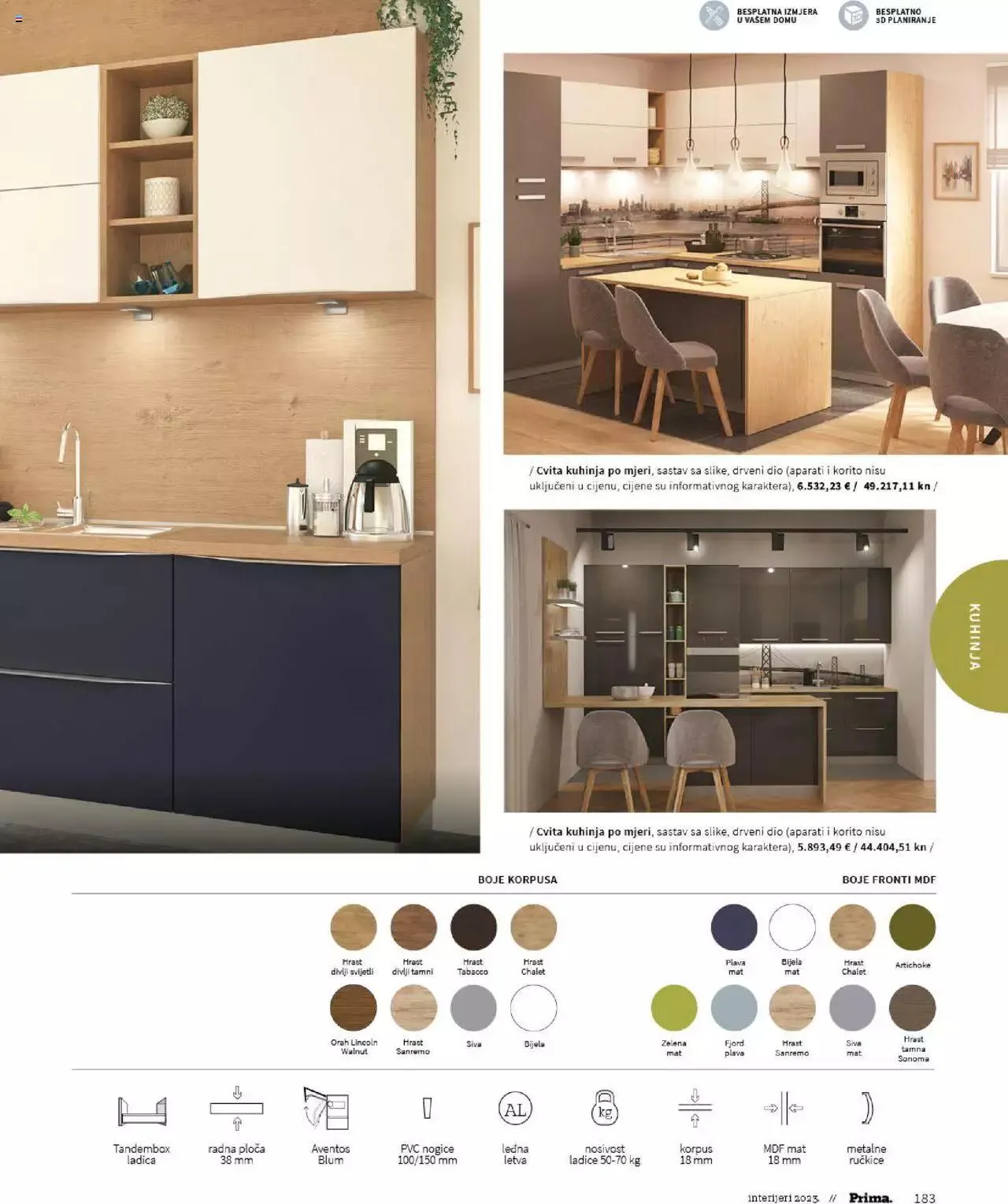 Katalog Katalog interijeri 2023 Prima od 20. veljače do 31. prosinca 2023. - Pregled Stranica 185