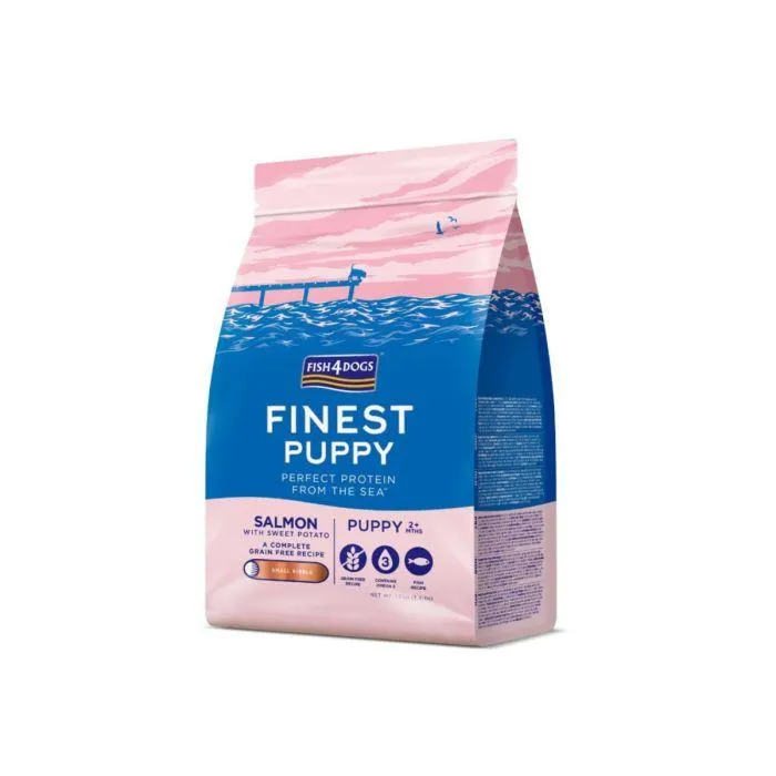 FISH4DOGS Finest Puppy small losos s batatom 1,5 kg