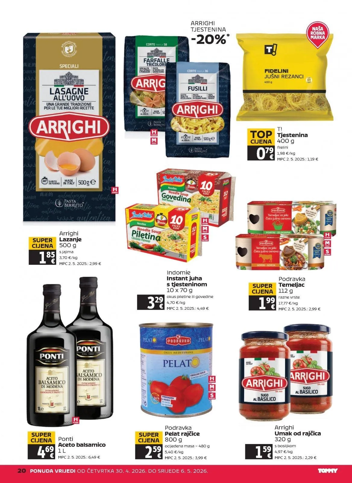 Katalog Tommy katalog do 06.05.2026 od 30. travnja do 6. svibnja 2026. - Pregled Stranica 20