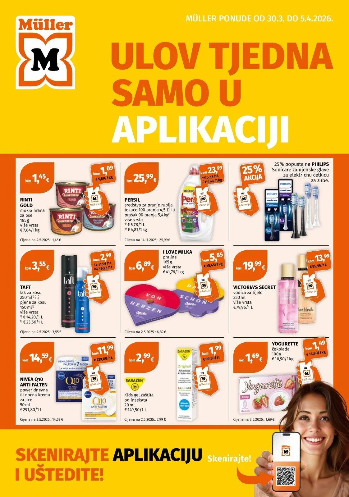 Katalog Müller katalog do 05.04.2026 od 2. travnja do 5. travnja 2026. - Pregled Stranica 1