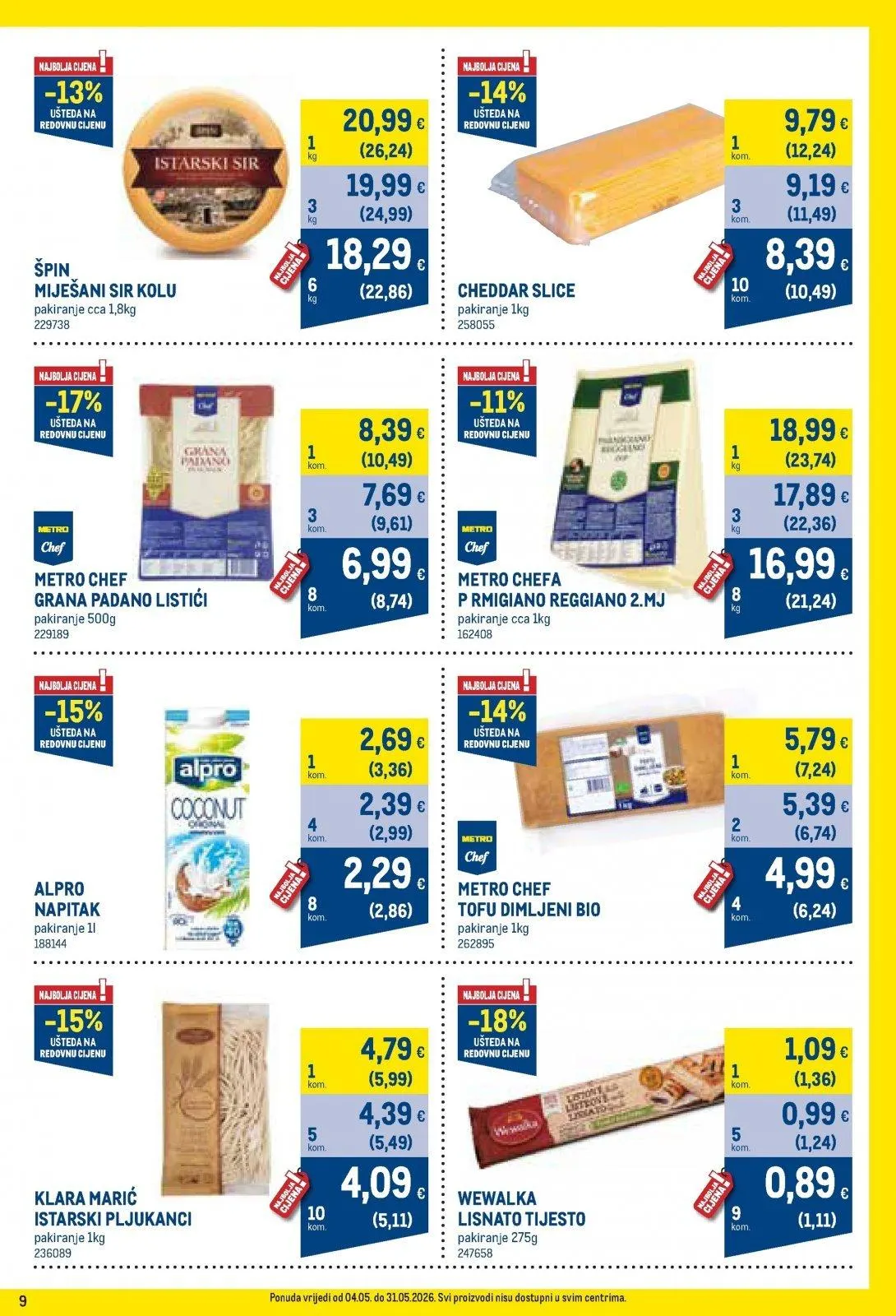 Katalog Metro katalog do 01.06.2026 od 8. svibnja do 1. lipnja 2026. - Pregled Stranica 9
