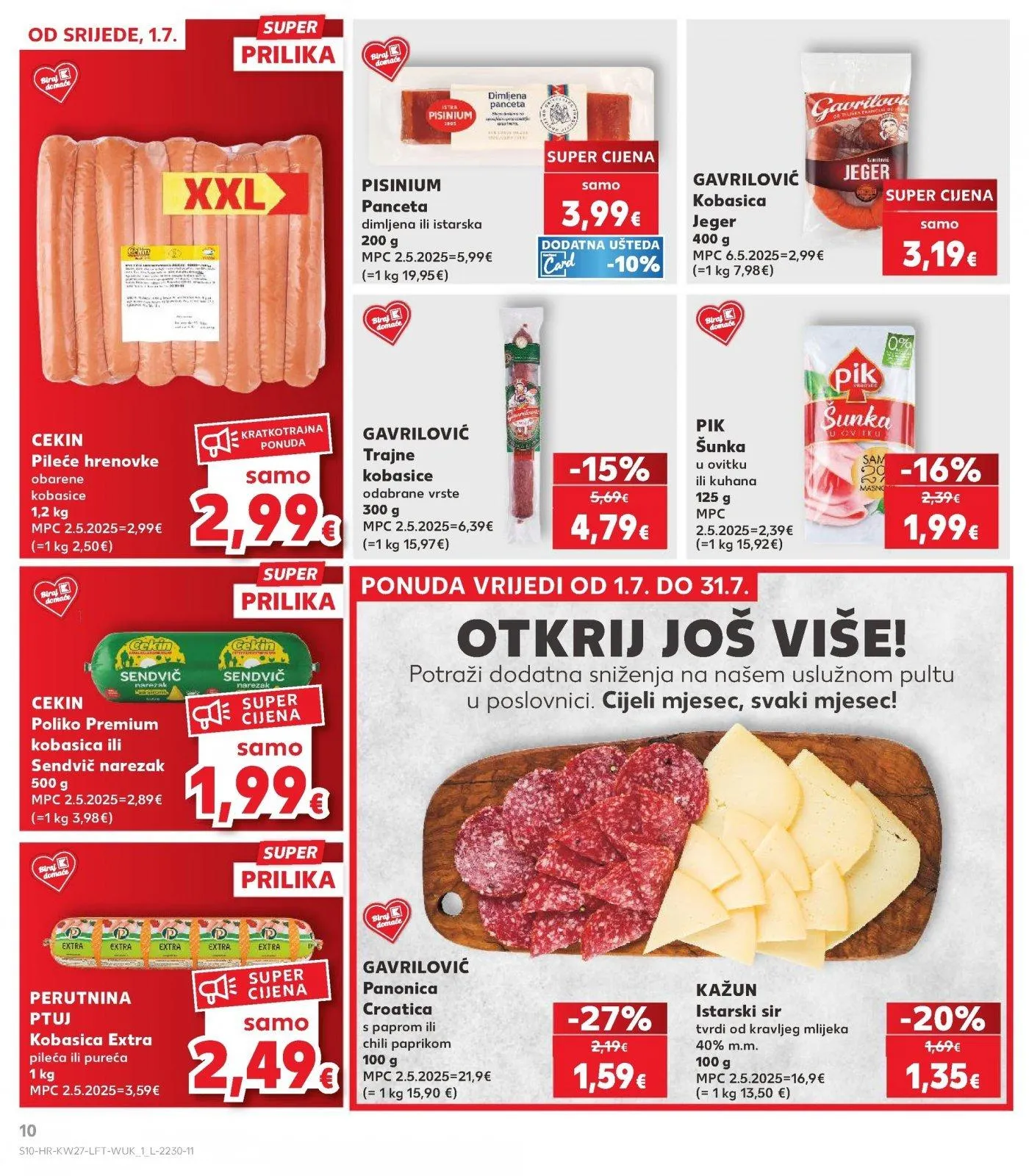 Katalog Kaufland katalog do 07.07.2026 od 1. srpnja do 7. srpnja 2026. - Pregled Stranica 10