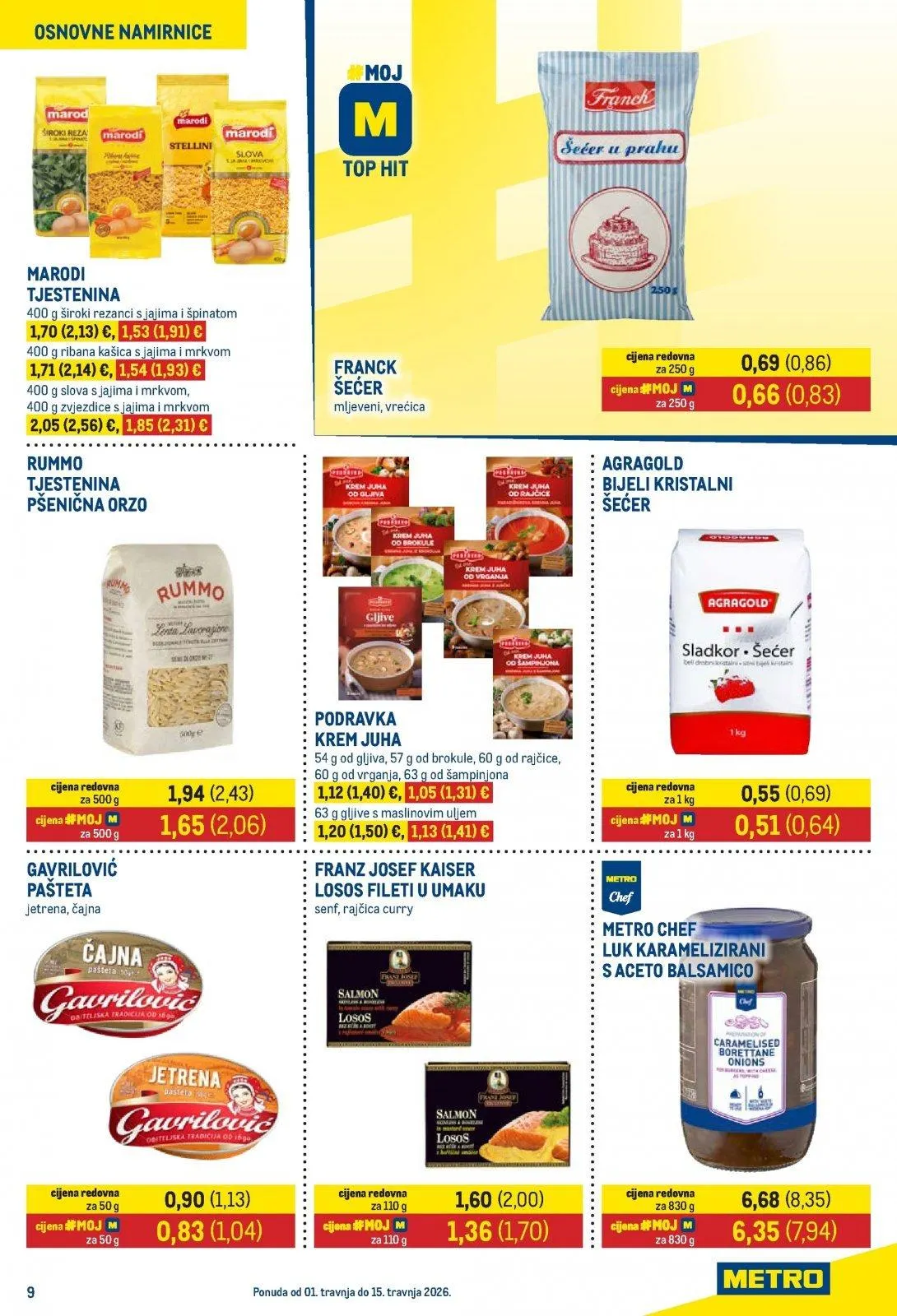 Katalog Metro katalog do 16.04.2026 od 2. travnja do 16. travnja 2026. - Pregled Stranica 9