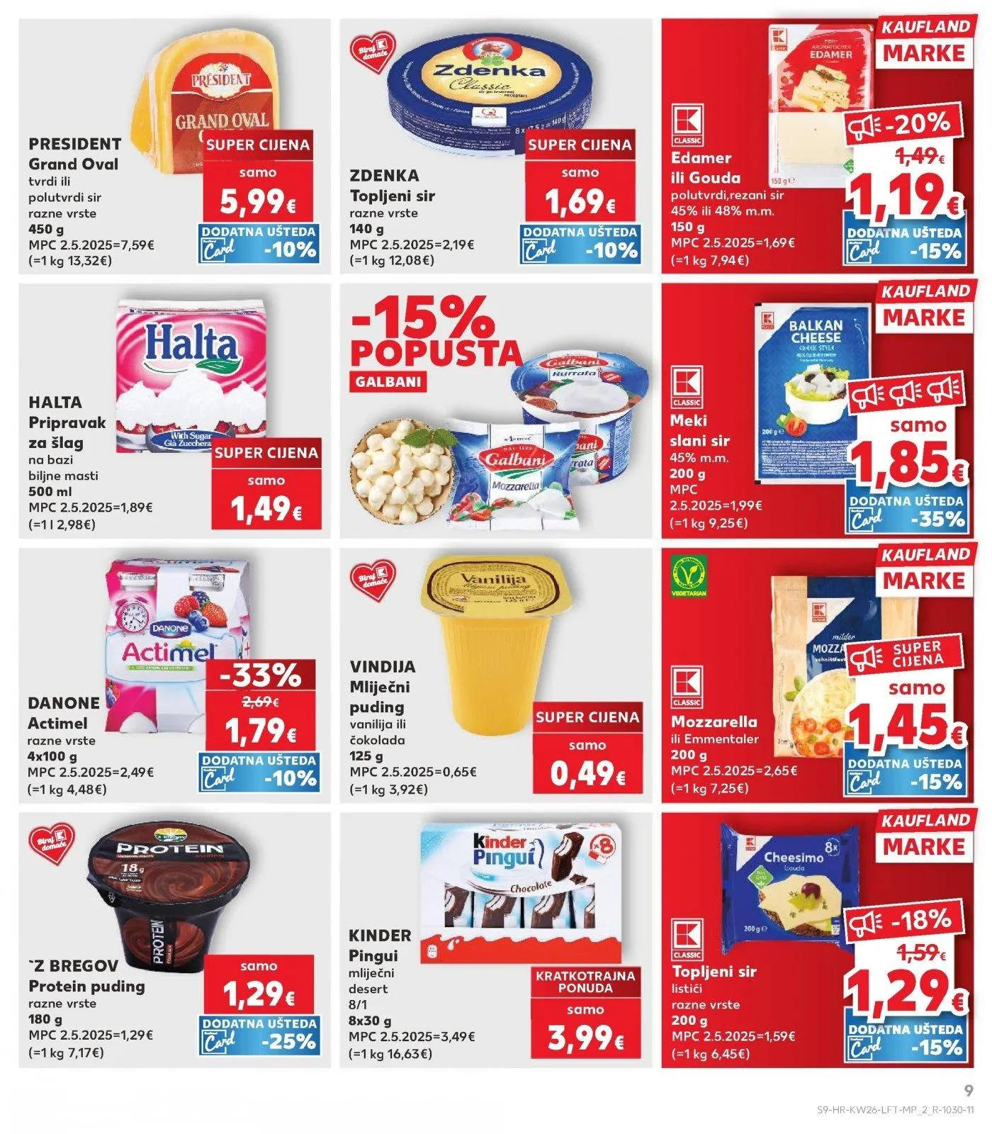 Katalog Kaufland katalog do 30.06.2026 od 25. lipnja do 30. lipnja 2026. - Pregled Stranica 9