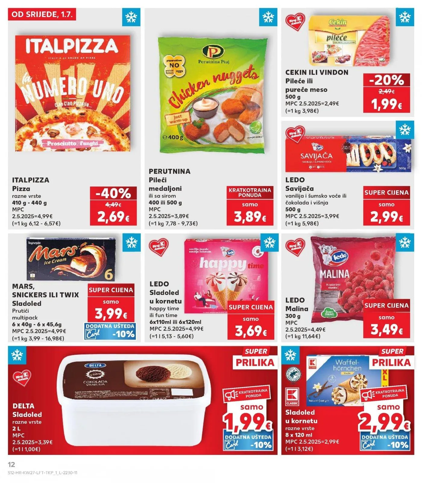 Katalog Kaufland katalog do 07.07.2026 od 1. srpnja do 7. srpnja 2026. - Pregled Stranica 12