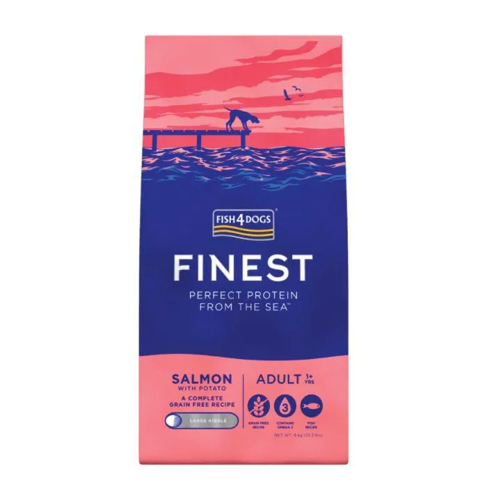 FISH4DOGS Finest Adult large losos s krumpirom 6 kg