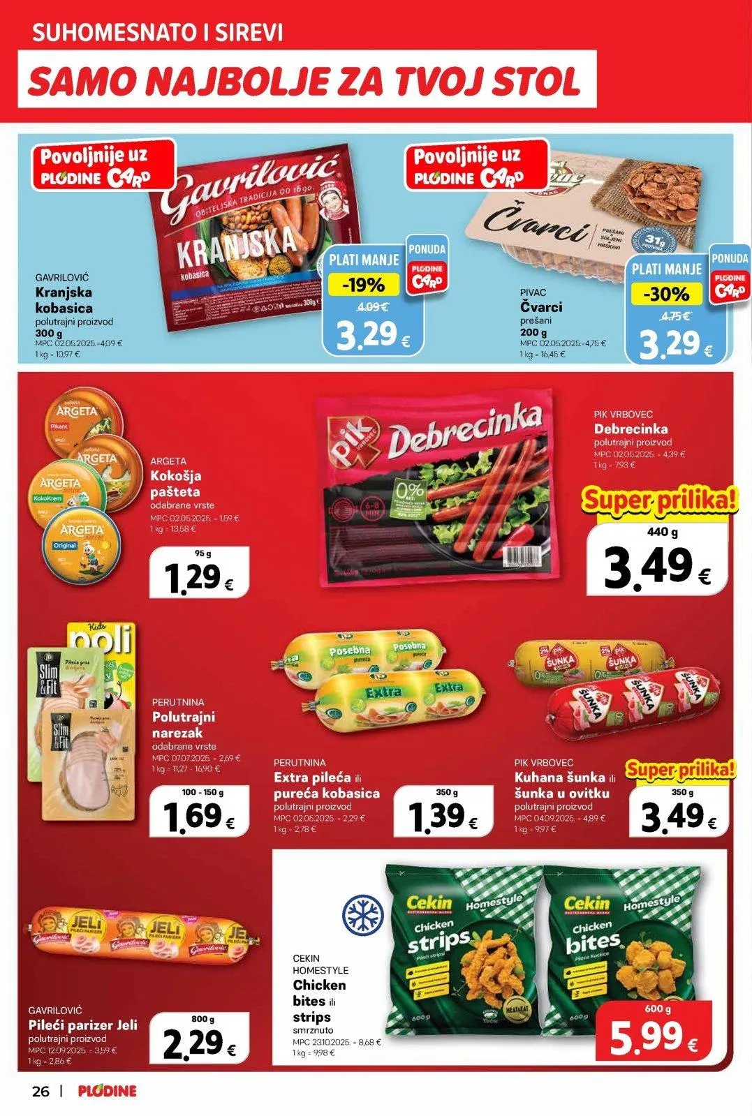 Katalog Plodine katalog do 17.03.2026 od 12. ožujka do 17. ožujka 2026. - Pregled Stranica 26