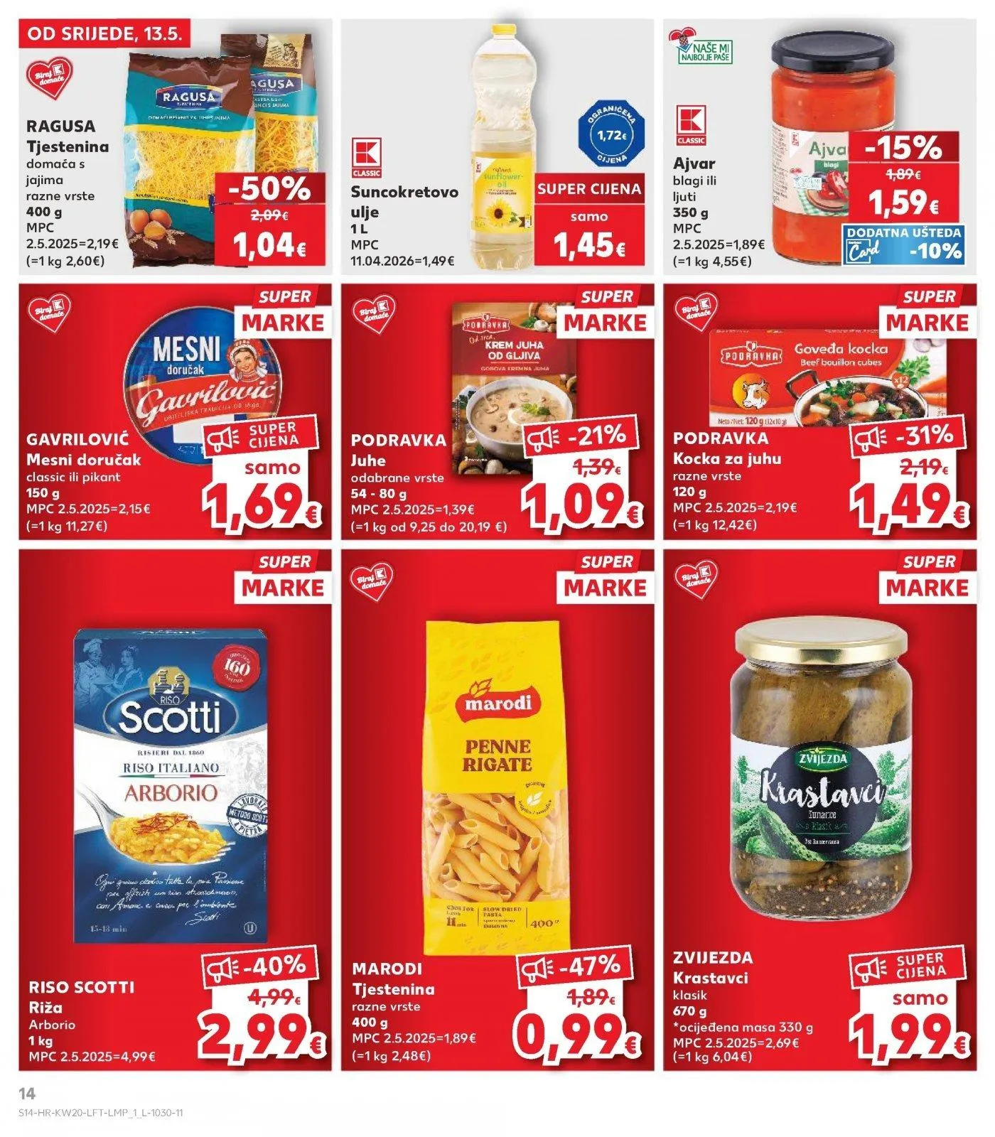 Katalog Kaufland katalog do 19.05.2026 od 13. svibnja do 19. svibnja 2026. - Pregled Stranica 14