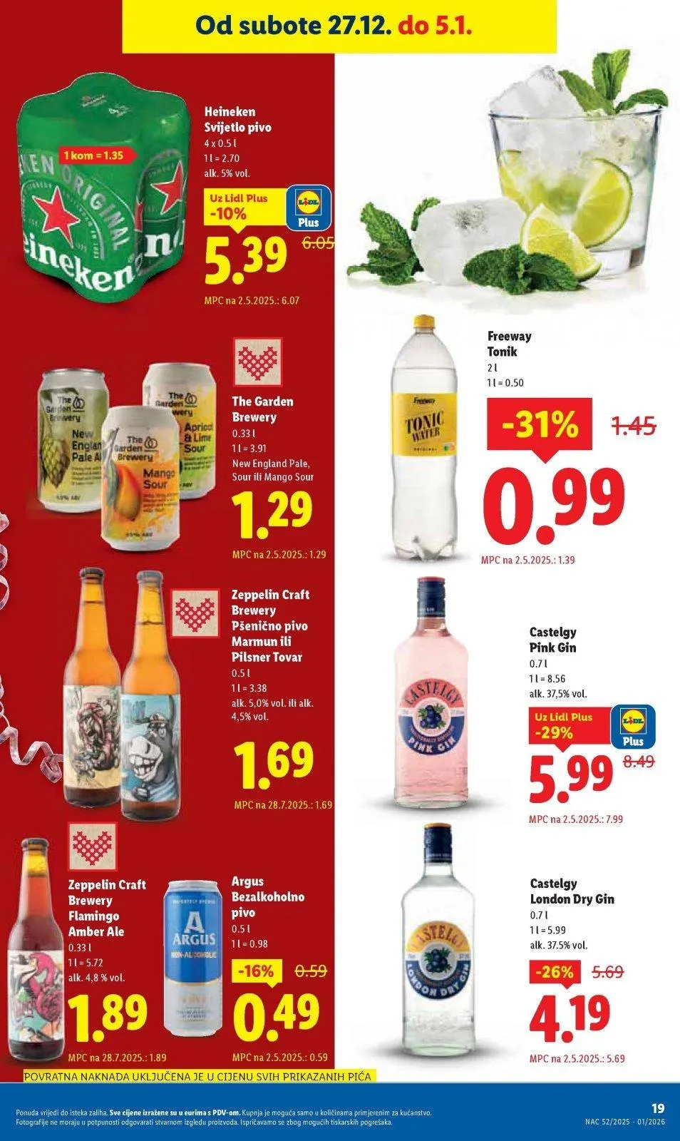 Katalog Lidl katalog do 05.01.2026 od 18. prosinca do 5. siječnja 2026. - Pregled Stranica 19