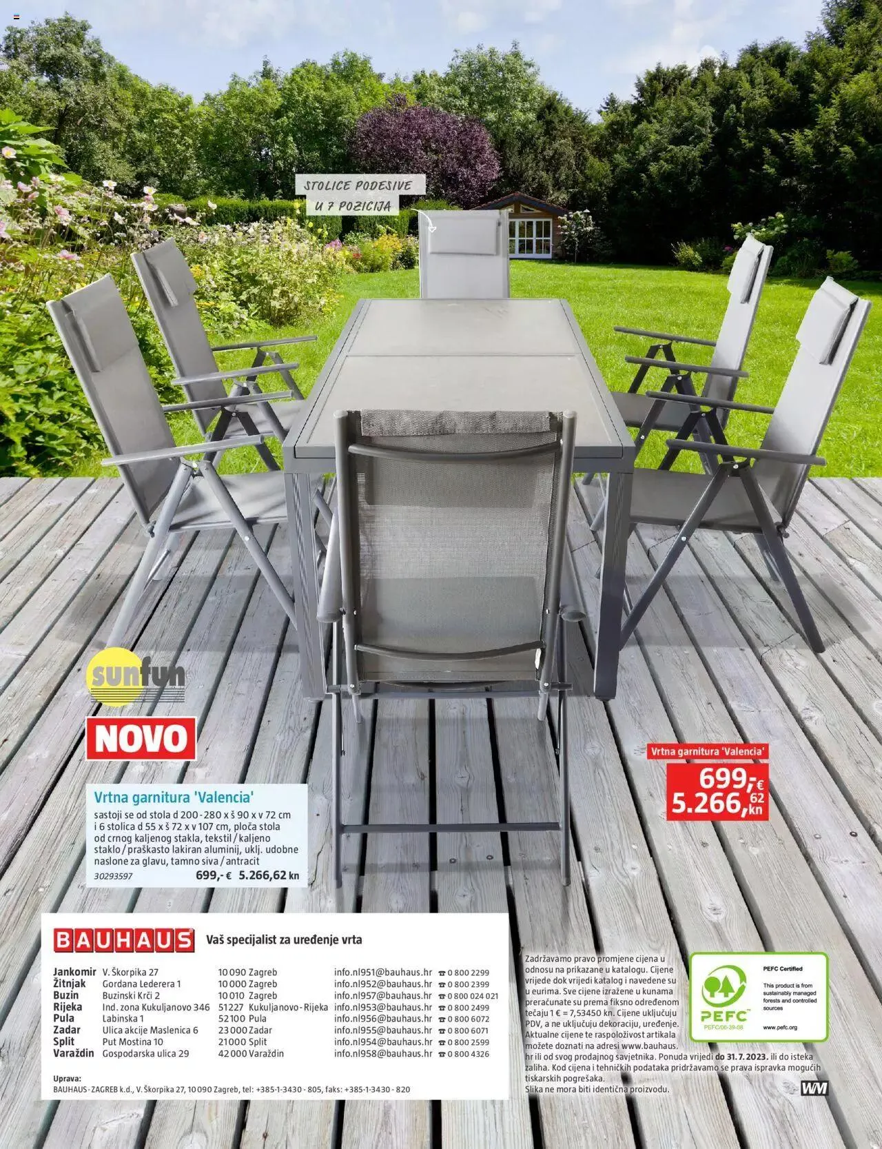 Katalog Vrtni namještaj Bauhaus od 24. ožujka do 31. srpnja 2023. - Pregled Stranica 56