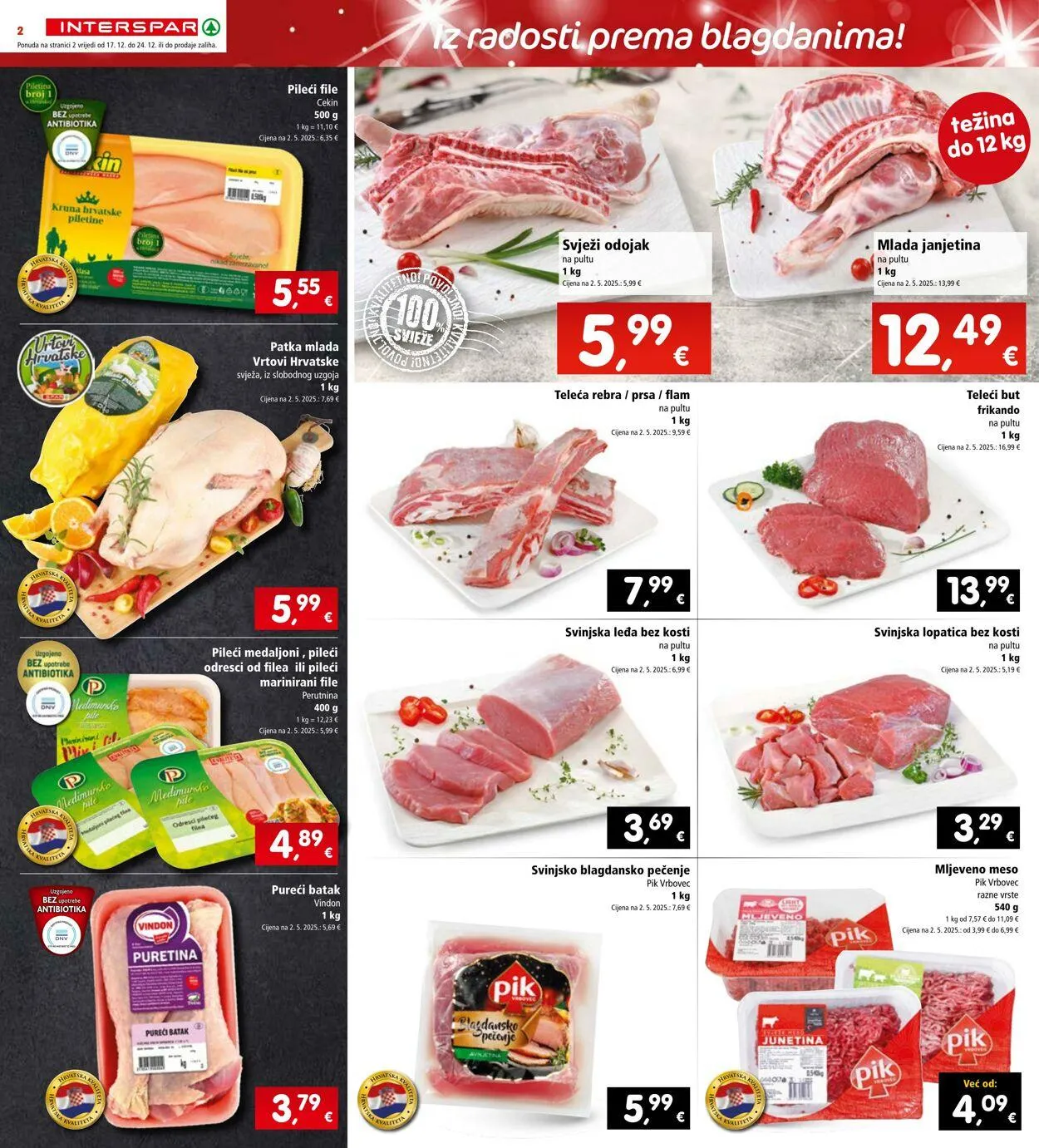 Katalog Spar od 17. prosinca do 23. prosinca 2025. - Pregled Stranica 2