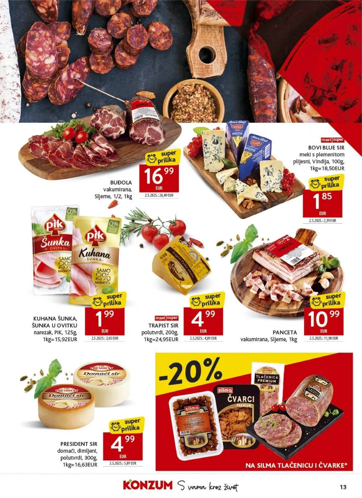 Katalog Konzum katalog do 19.05.2026 od 14. svibnja do 19. svibnja 2026. - Pregled Stranica 13