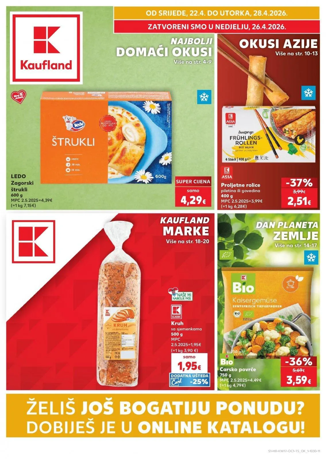 Katalog Kaufland katalog do 28.04.2026 od 22. travnja do 28. travnja 2026. - Pregled Stranica 1