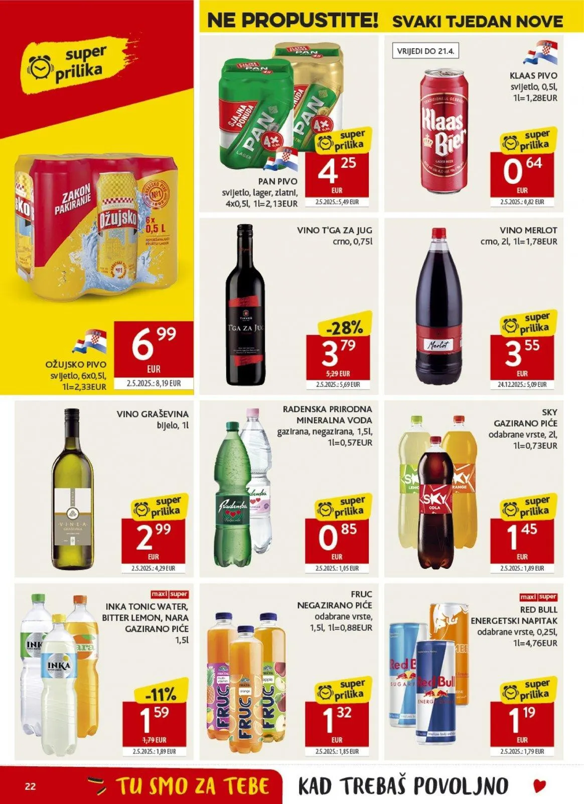 Katalog Konzum katalog do 14.04.2026 od 8. travnja do 14. travnja 2026. - Pregled Stranica 22