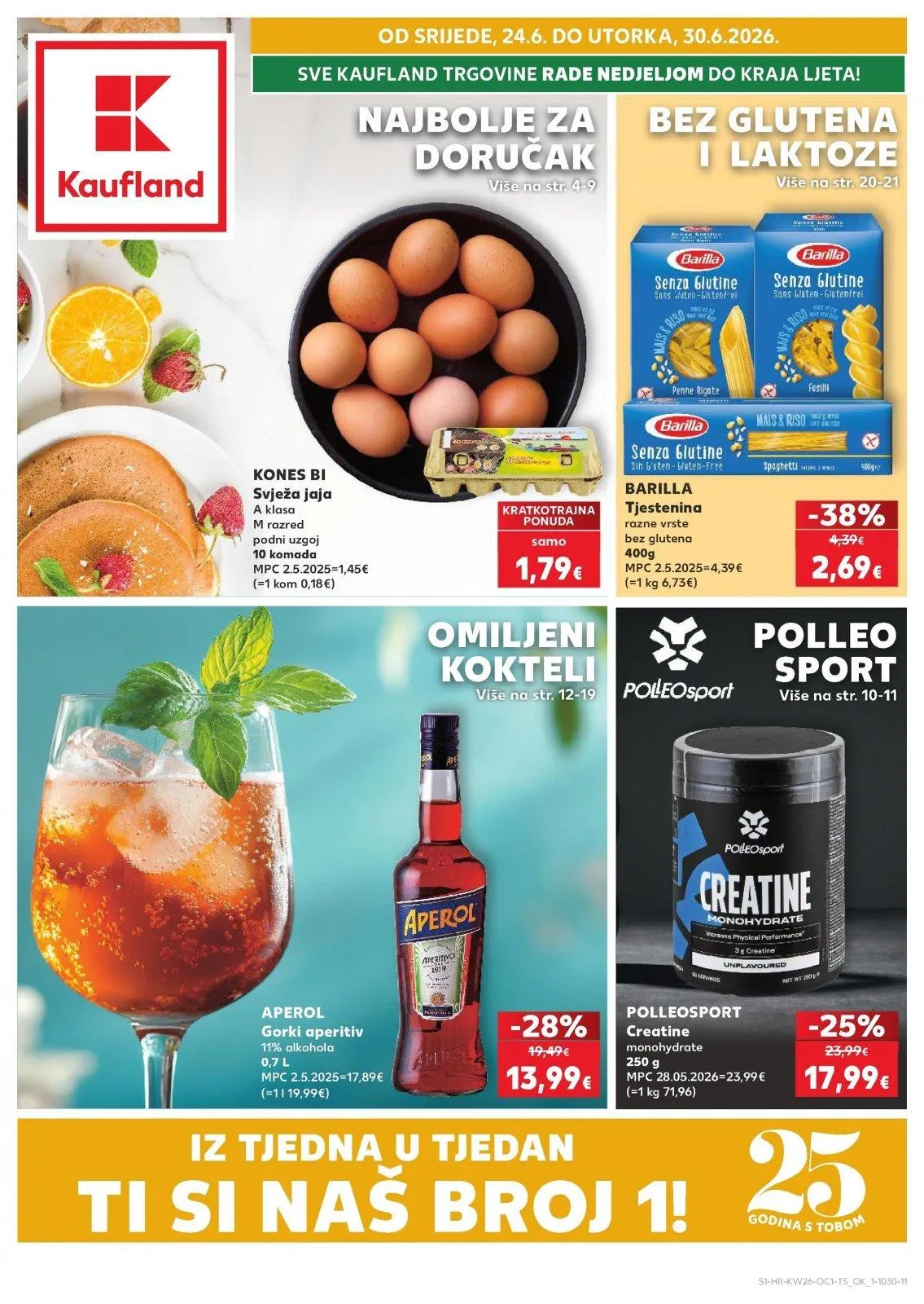 Katalog Kaufland katalog do 30.06.2026 od 25. lipnja do 30. lipnja 2026. - Pregled Stranica 1