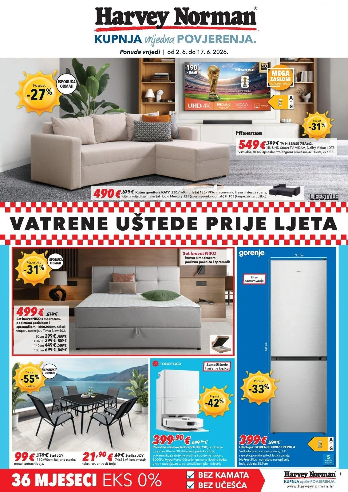 Katalog Harvey Norman katalog do 17.06.2026 od 9. lipnja do 17. lipnja 2026. - Pregled Stranica 1
