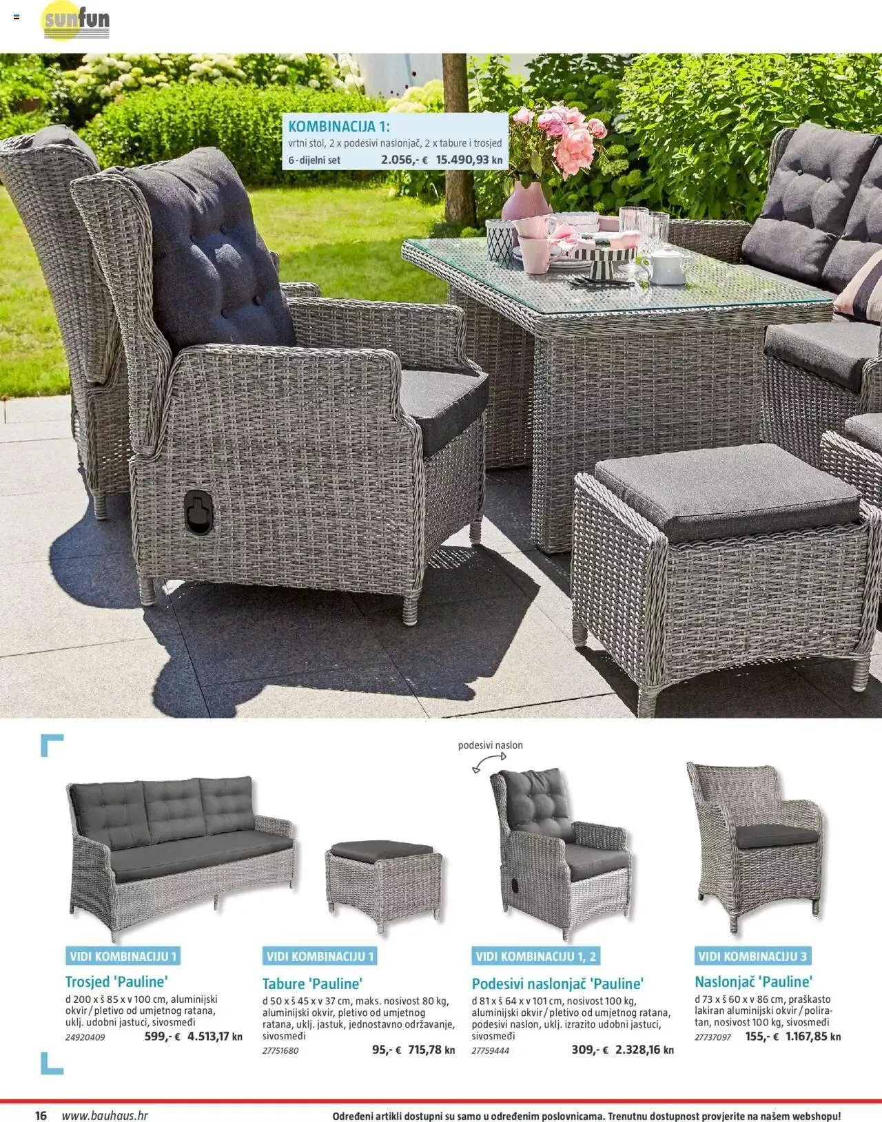 Katalog Vrtni namještaj Bauhaus od 24. ožujka do 31. srpnja 2023. - Pregled Stranica 16