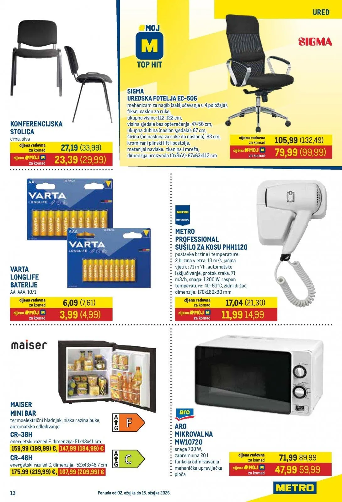 Katalog Metro katalog do 16.03.2026 od 5. ožujka do 16. ožujka 2026. - Pregled Stranica 13