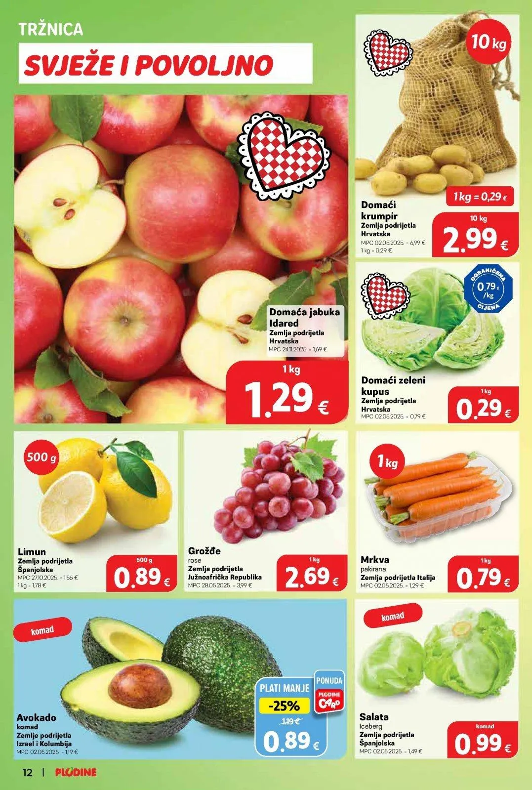 Katalog Plodine katalog do 24.02.2026 od 19. veljače do 24. veljače 2026. - Pregled Stranica 12