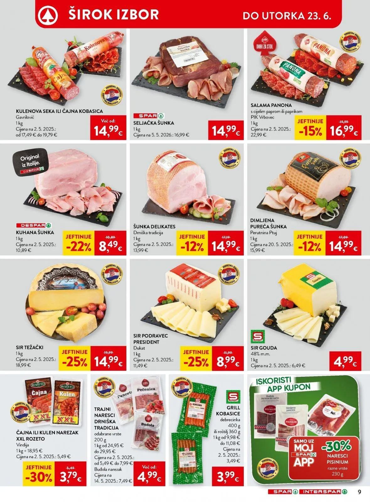 Katalog Interspar katalog do 23.06.2026 od 17. lipnja do 23. lipnja 2026. - Pregled Stranica 14