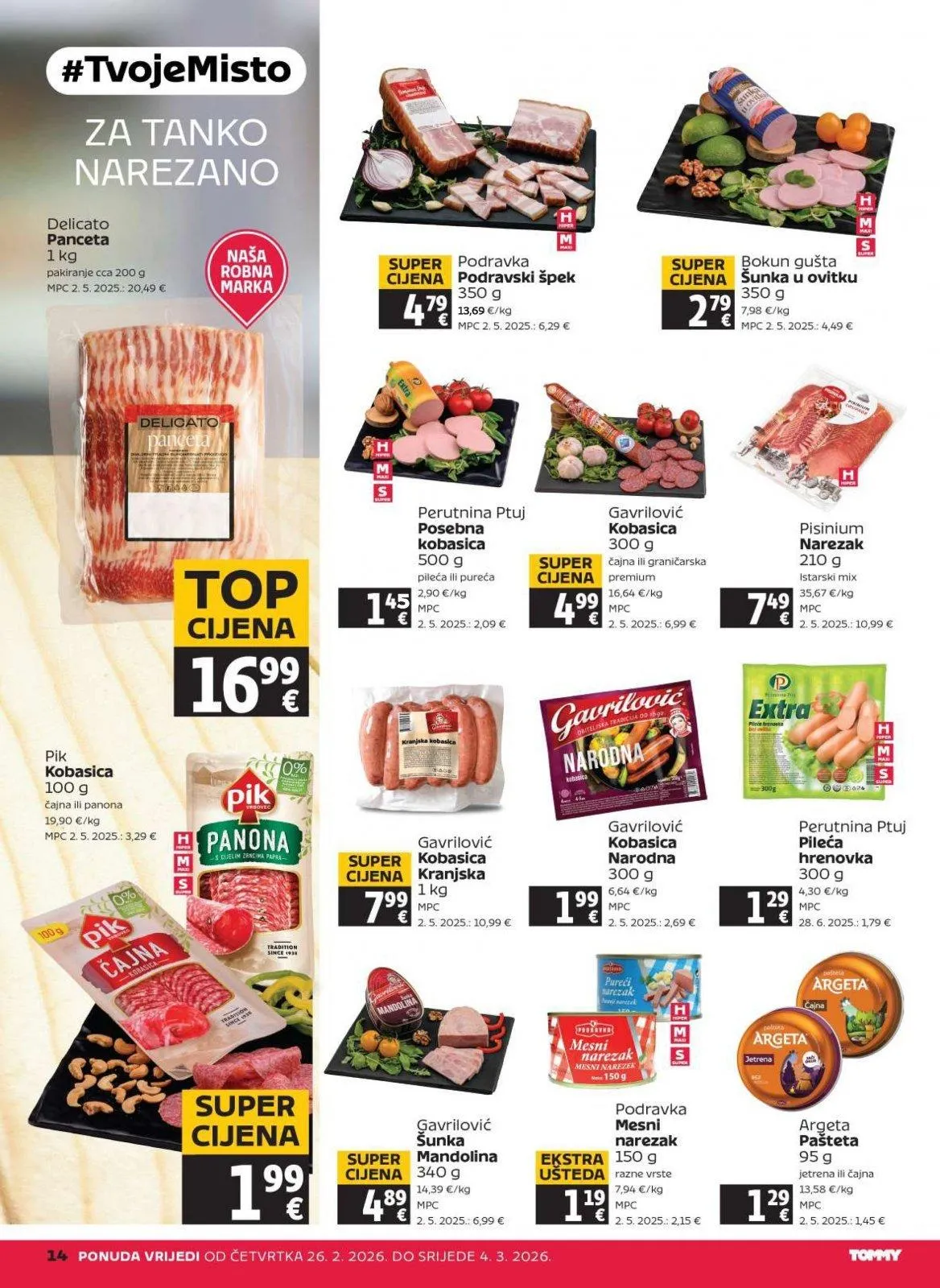 Katalog Tommy katalog do 04.03.2026 od 26. veljače do 4. ožujka 2026. - Pregled Stranica 14