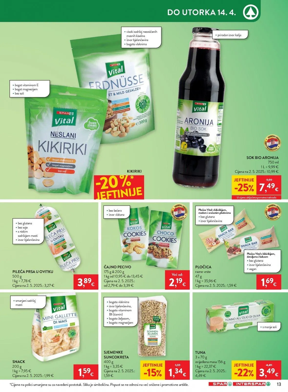 Katalog Interspar katalog do 14.04.2026 od 8. travnja do 14. travnja 2026. - Pregled Stranica 15