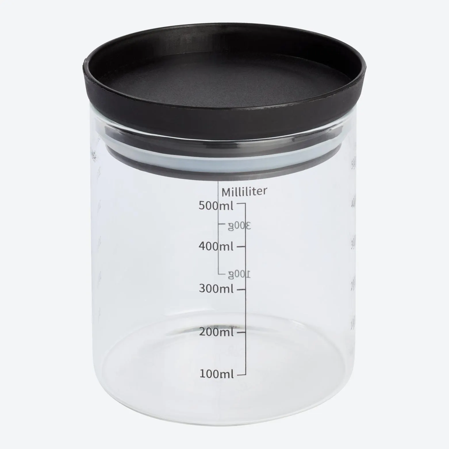 Vorratsbehälter mit Skala, Ø ca. 10 cm