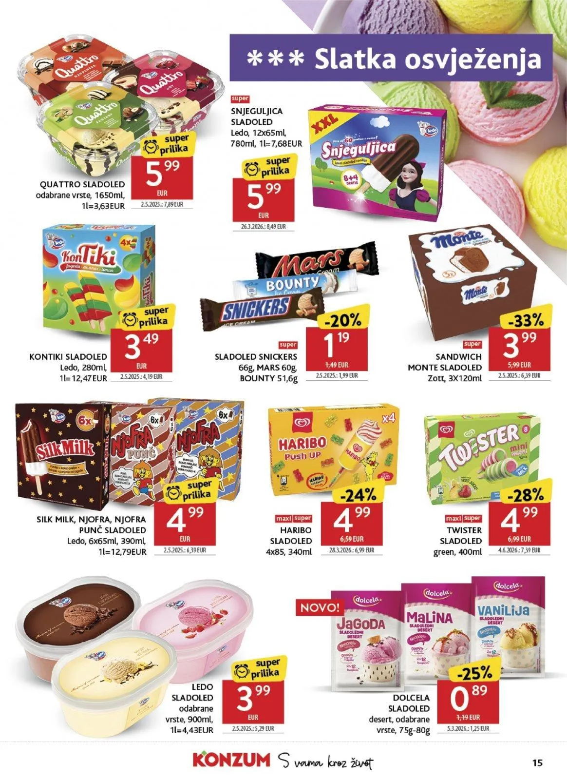 Katalog Konzum katalog do 30.06.2026 od 26. lipnja do 30. lipnja 2026. - Pregled Stranica 15