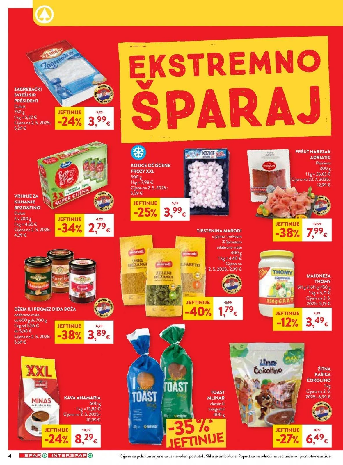 Katalog Spar katalog do 24.03.2026 od 19. ožujka do 24. ožujka 2026. - Pregled Stranica 4