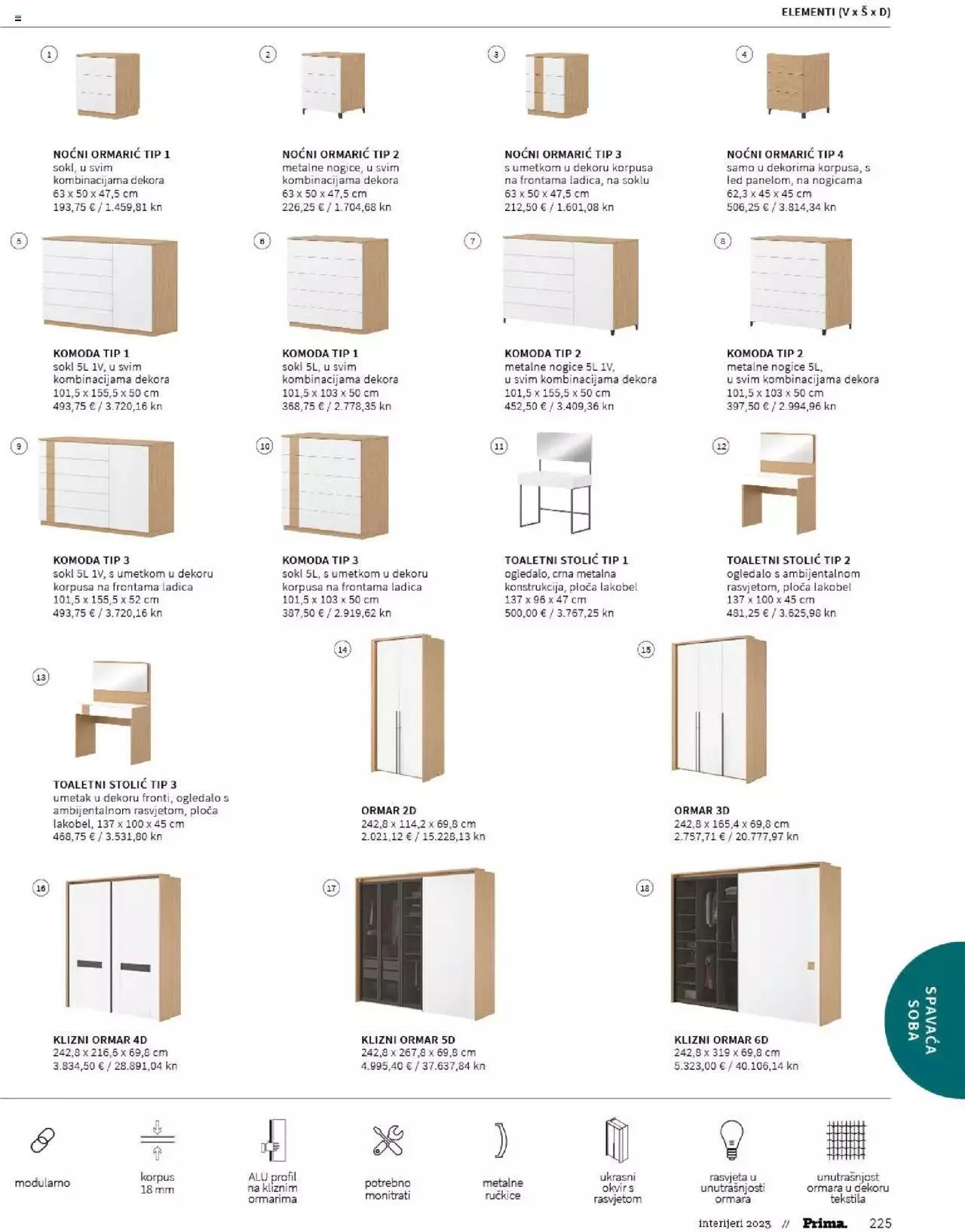 Katalog Katalog interijeri 2023 Prima od 20. veljače do 31. prosinca 2023. - Pregled Stranica 227