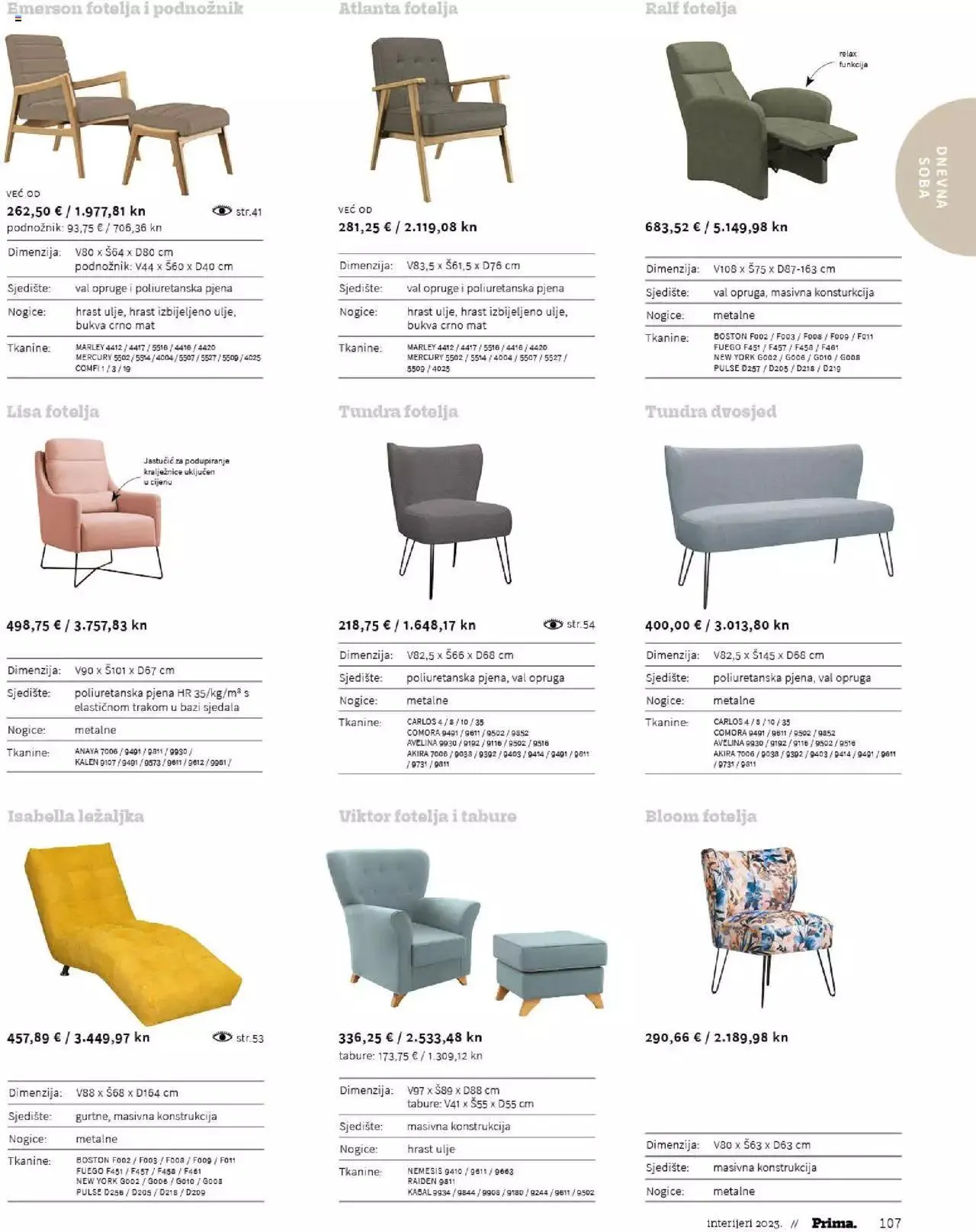 Katalog Katalog interijeri 2023 Prima od 20. veljače do 31. prosinca 2023. - Pregled Stranica 109
