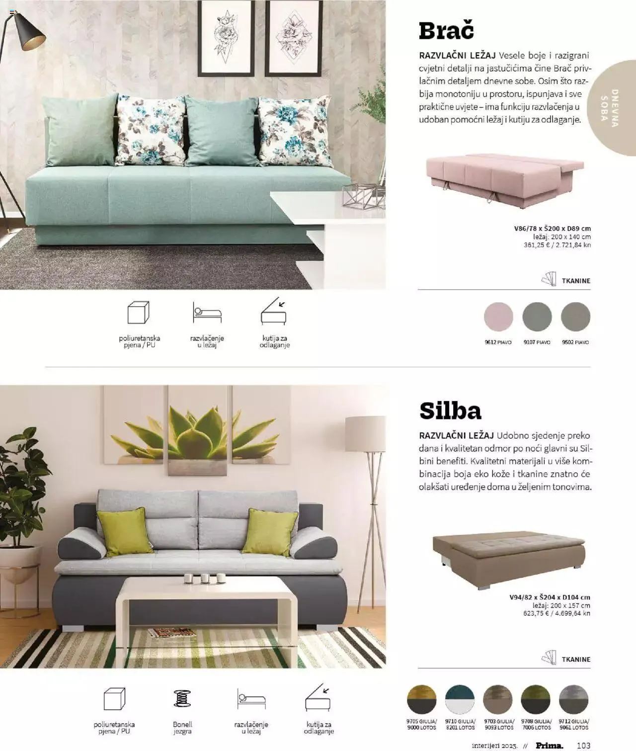 Katalog Katalog interijeri 2023 Prima od 20. veljače do 31. prosinca 2023. - Pregled Stranica 105