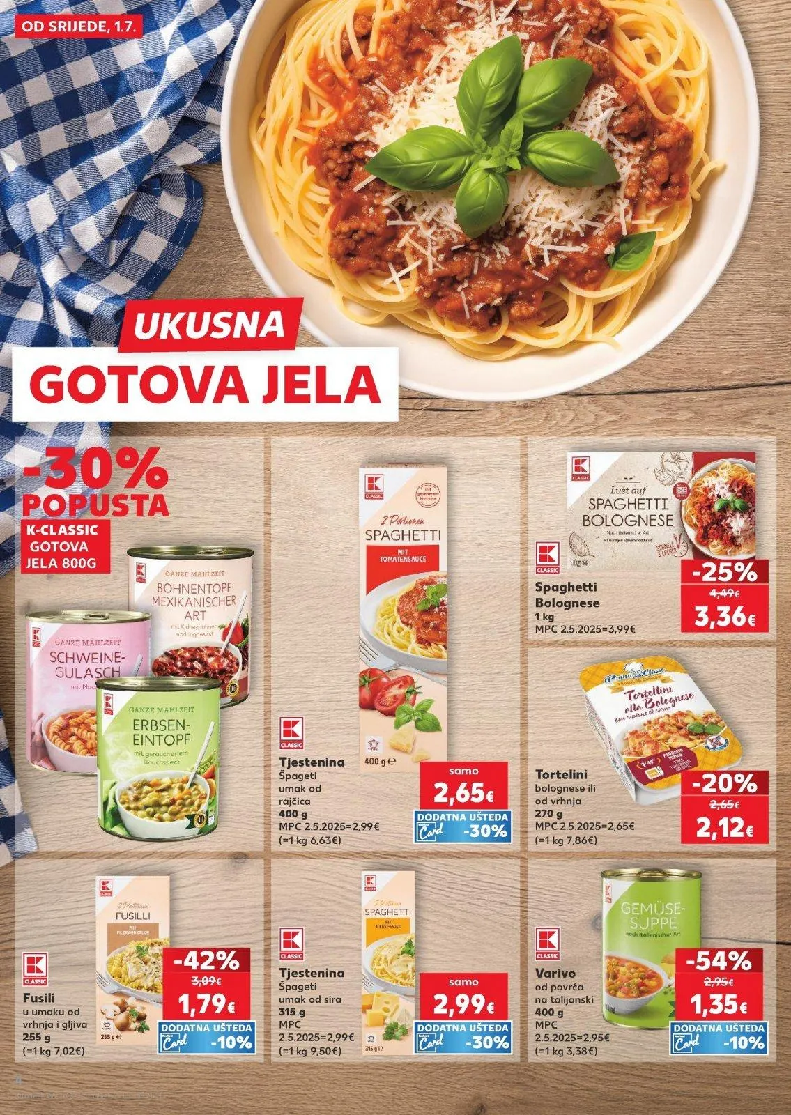 Katalog Kaufland katalog do 07.07.2026 od 1. srpnja do 7. srpnja 2026. - Pregled Stranica 4