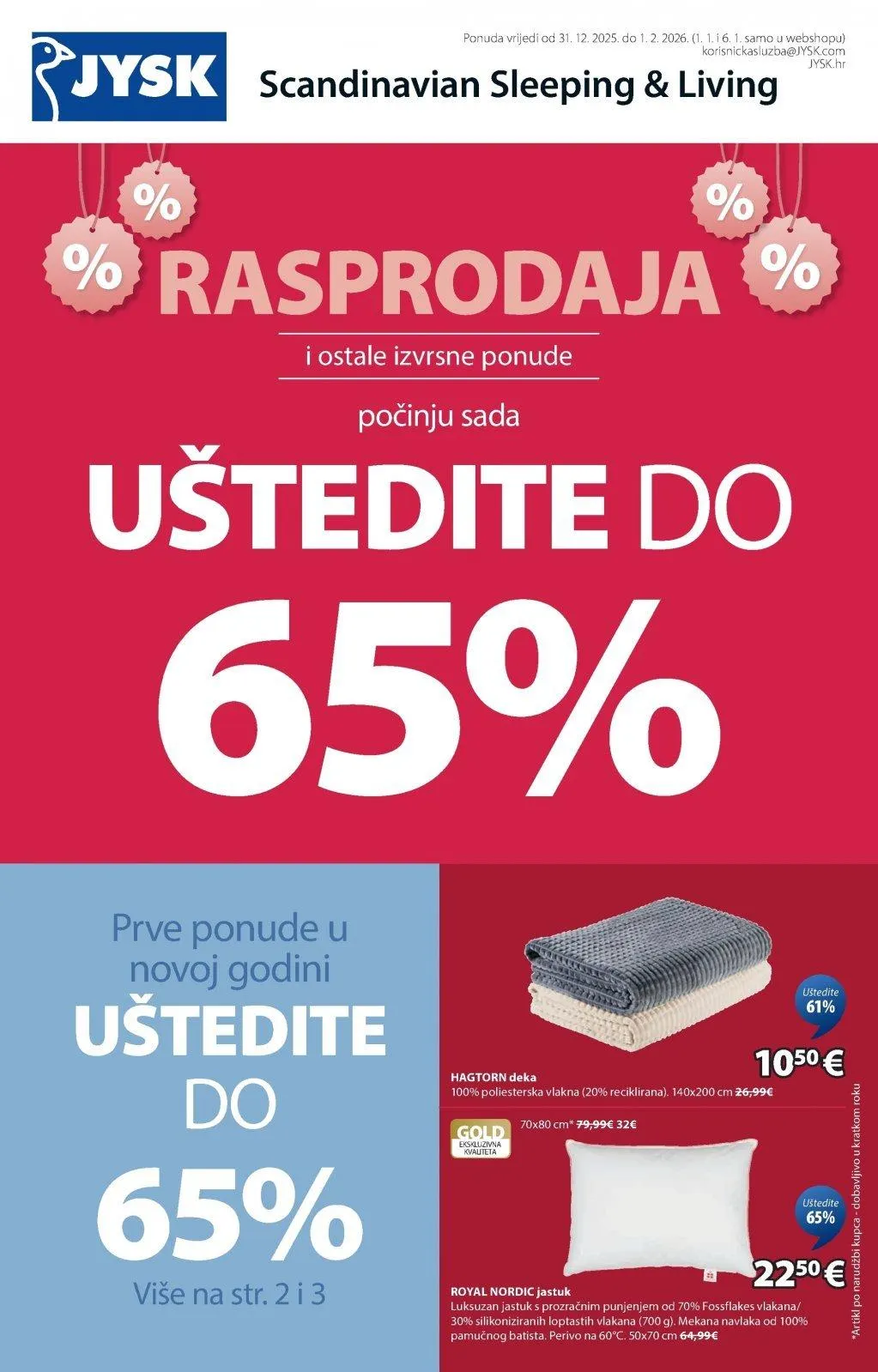 Katalog JYSK katalog do 01.02.2026 od 6. siječnja do 1. veljače 2026. - Pregled Stranica 2