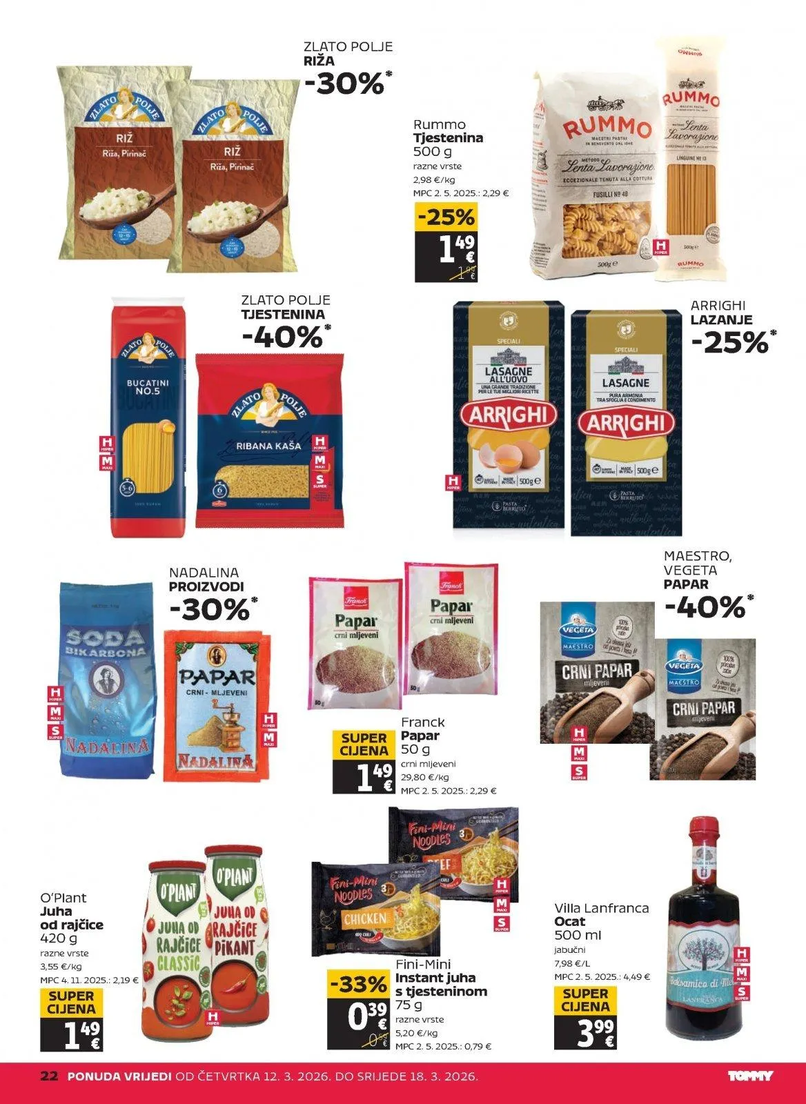 Katalog Tommy katalog do 18.03.2026 od 12. ožujka do 18. ožujka 2026. - Pregled Stranica 22