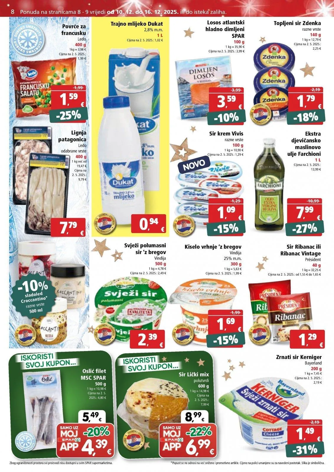 Katalog Spar katalog do 16.12.2025 od 11. prosinca do 16. prosinca 2025. - Pregled Stranica 8