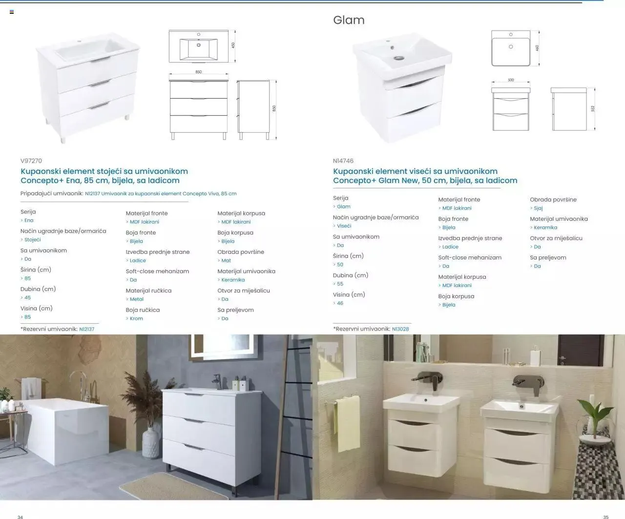 Katalog Kupaonski namještaj i ogledala 2023 Fero-term od 13. ožujka do 31. prosinca 2023. - Pregled Stranica 18