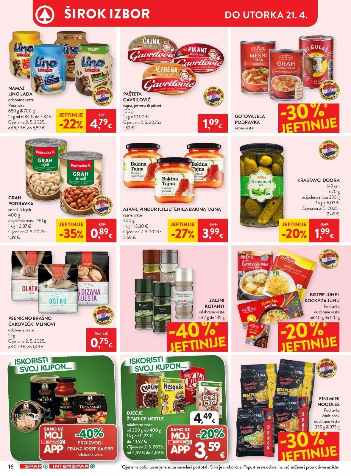 Katalog Interspar katalog do 21.04.2026 od 16. travnja do 21. travnja 2026. - Pregled Stranica 19
