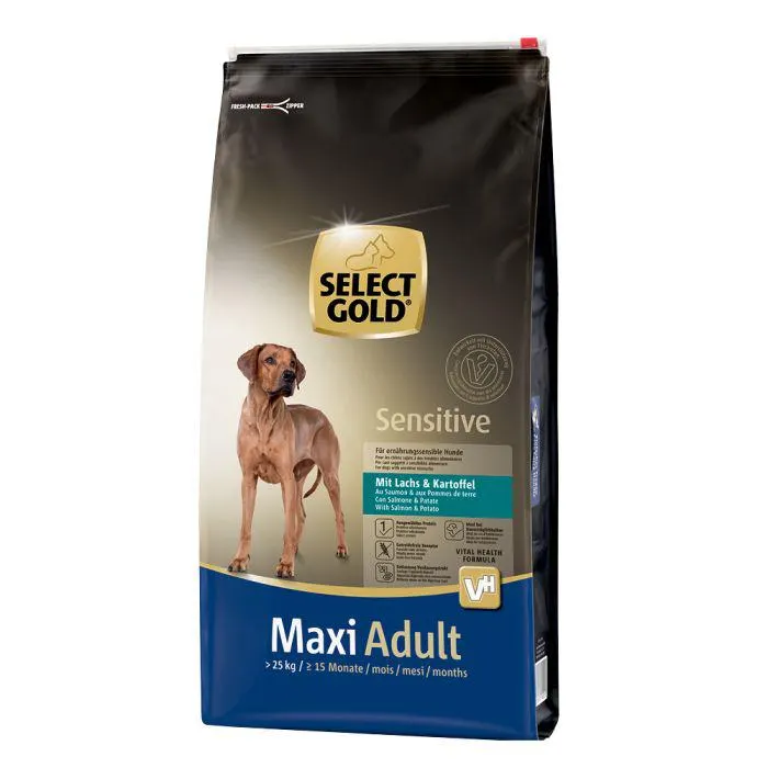 Select Gold Sensitive Adult Maxi losos i krumpir 12 kg