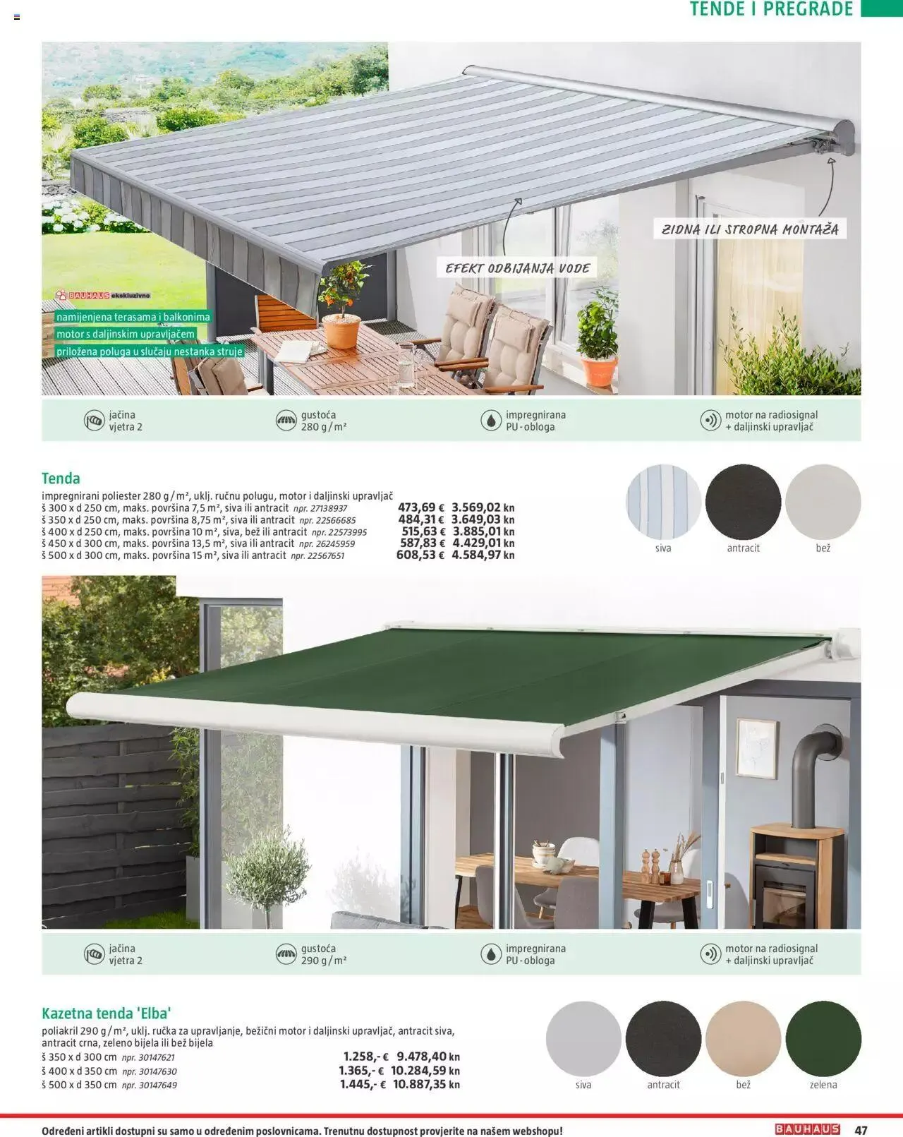 Katalog Vrtni namještaj Bauhaus od 24. ožujka do 31. srpnja 2023. - Pregled Stranica 47