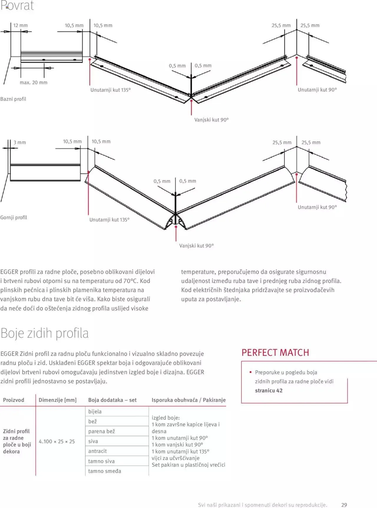 Katalog Elgrad - Egger radne ploče - Upute za preradu i dodaci od 1. travnja do 31. prosinca 2023. - Pregled Stranica 29