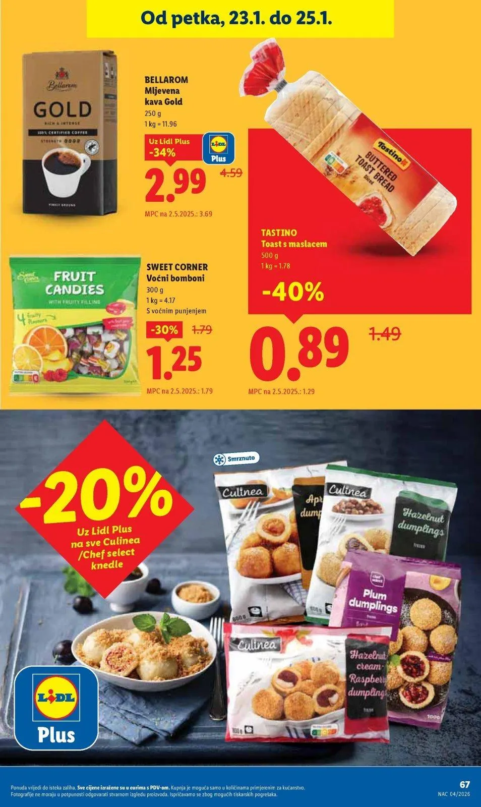 Katalog Lidl katalog do 25.01.2026 od 15. siječnja do 25. siječnja 2026. - Pregled Stranica 67