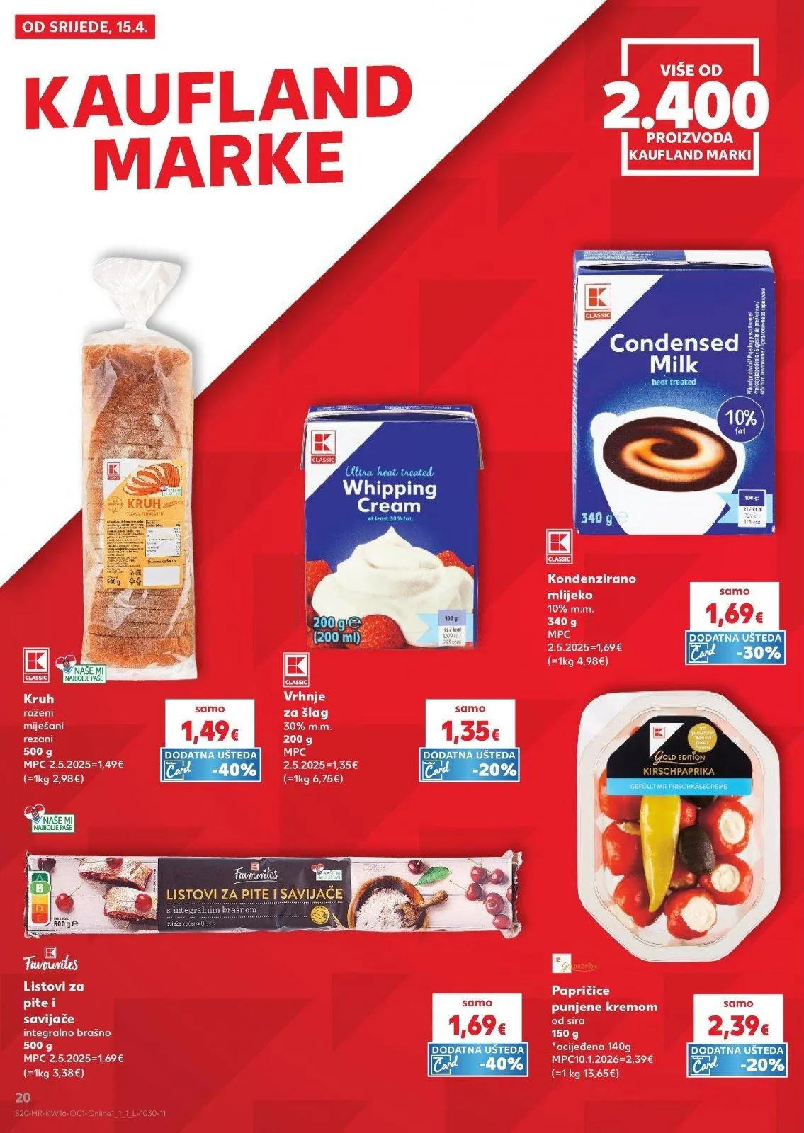 Katalog Kaufland katalog do 21.04.2026 od 15. travnja do 21. travnja 2026. - Pregled Stranica 20